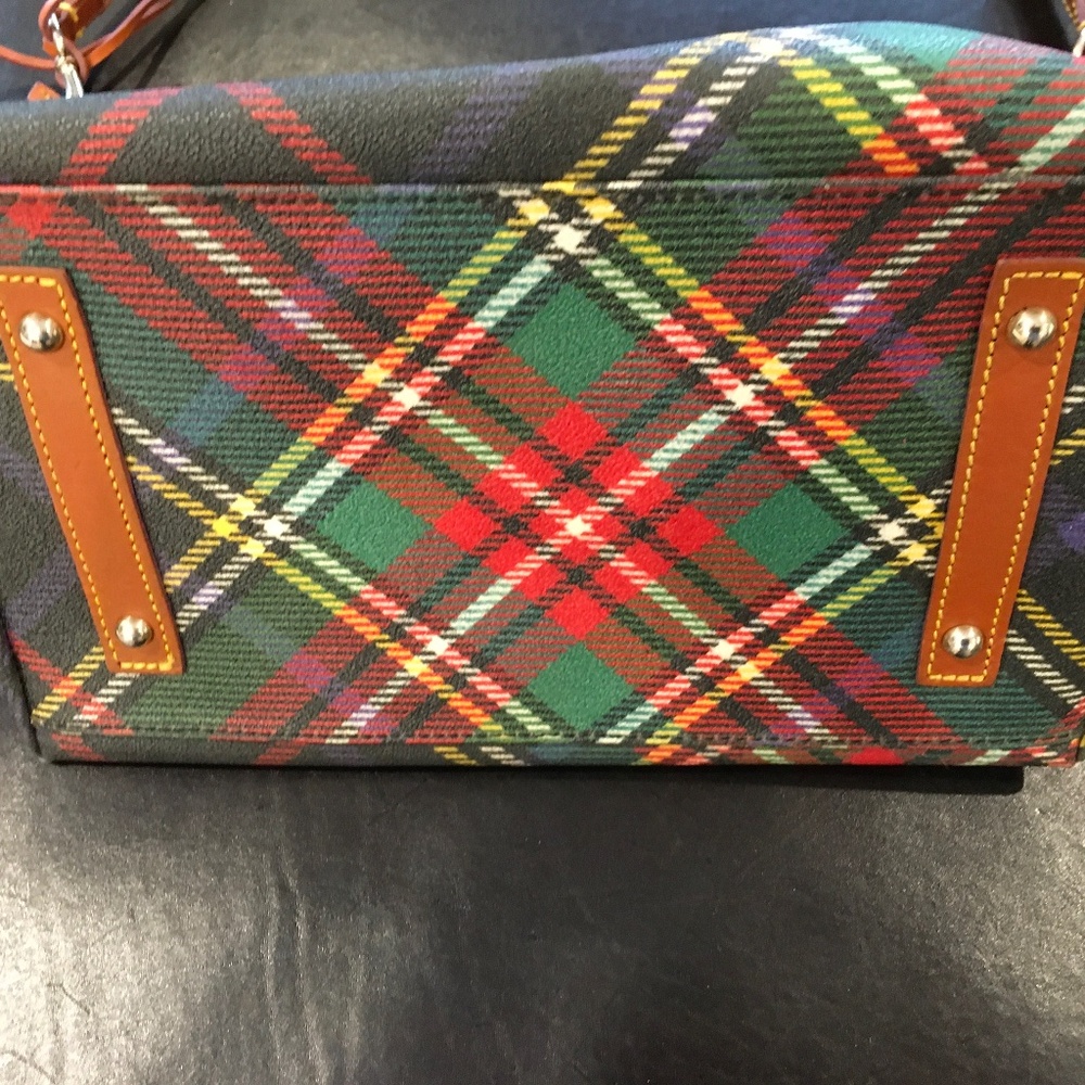 Dooney & Bourke Tartan Plaid Domed Satchel - Picture 7 of 16